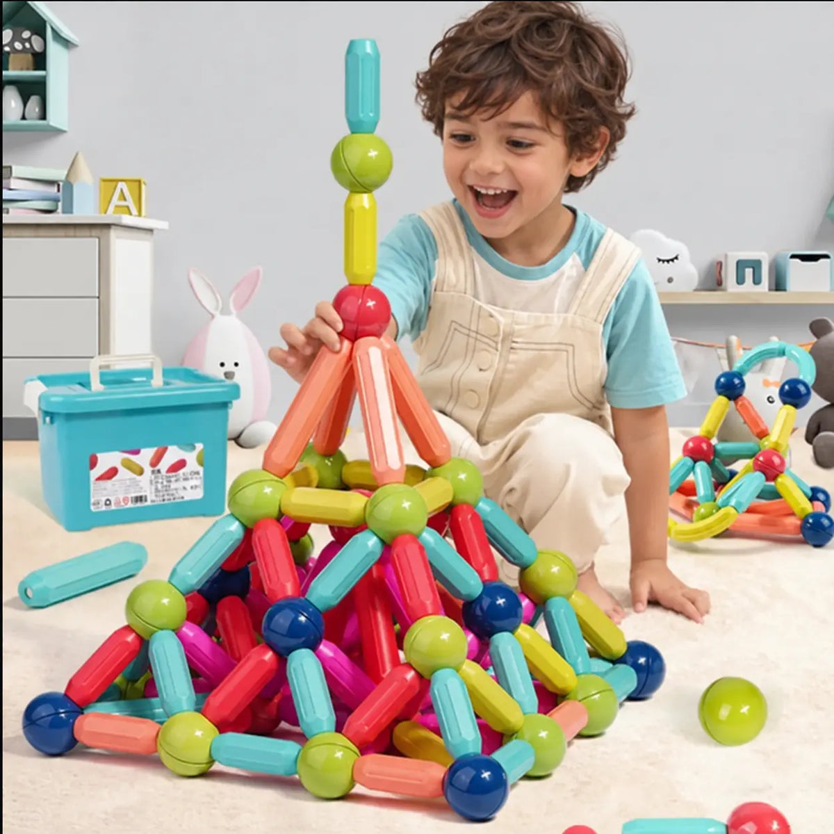 Juego de Bloques Magnéticos 42 Pcs