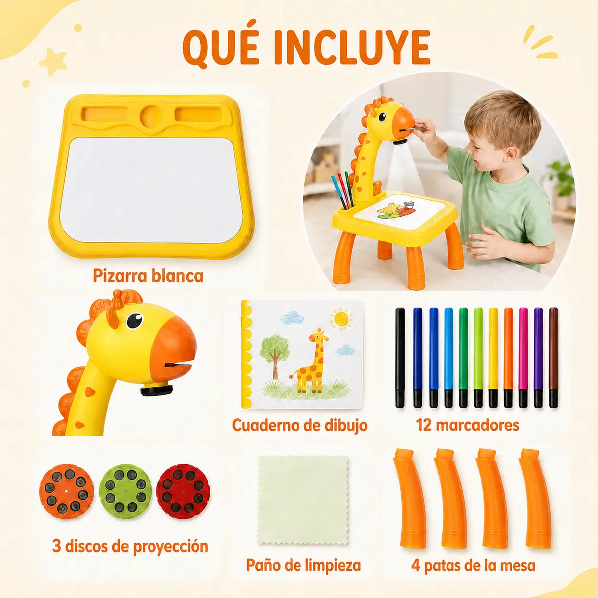 Escritorio Proyector de Dibujo para Niños